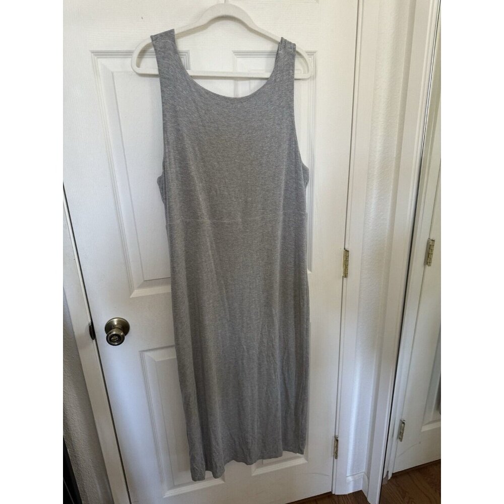 ATHLETA Santorini Sleeveless Tank R Dress YOGA  Gray Workout Sz XL